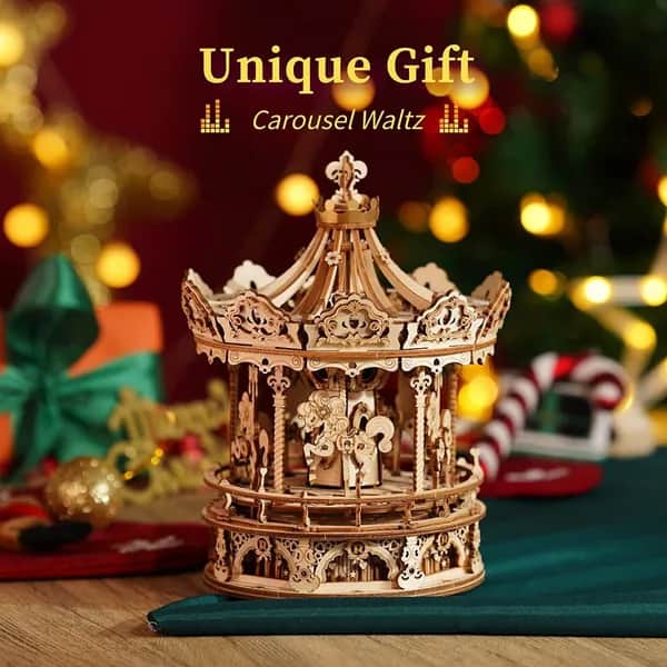 Romantic Carousel – Magische Holz-Musikbox mit Drehmechanik (DIY)