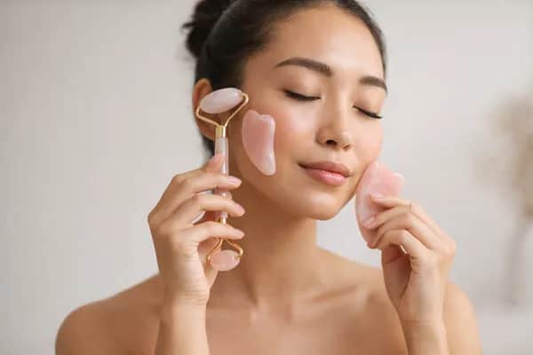 IVOJA Self-Glow Ritual Set – Jade Roller & Gua Sha für entspannte Beauty-Momente
