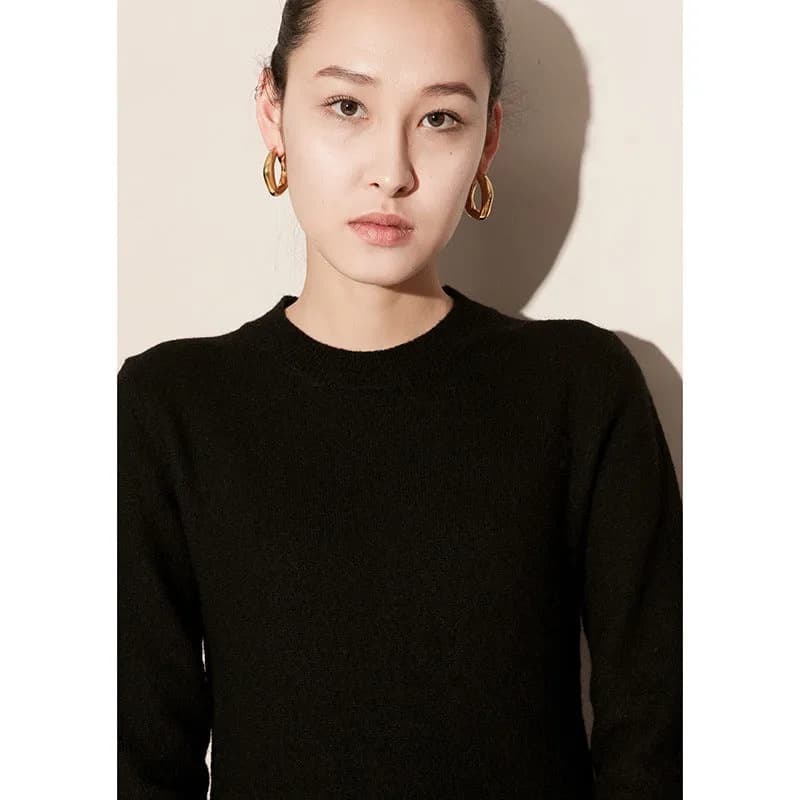 ✨ IVOJA 18K Gold U-Form Creolen – elegante Damenohrringe