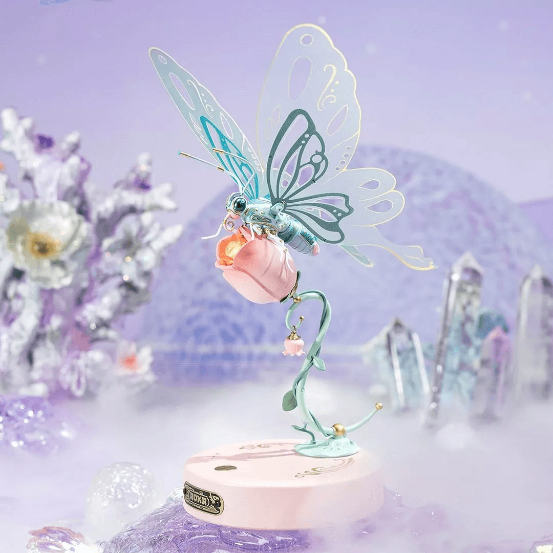 Geschenk für Freundin mit Bedeutung – leuchtender Schmetterling mit Licht als besondere Dekoration