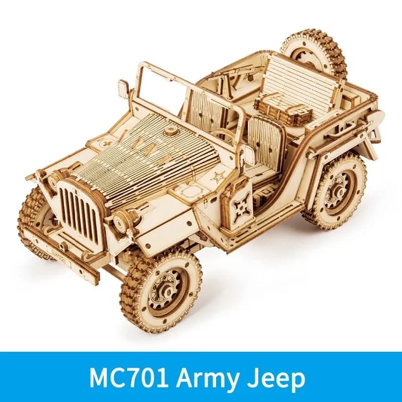 IVOJA Steam Train Model – mechanisches 3D Holz Puzzle Lokomotive