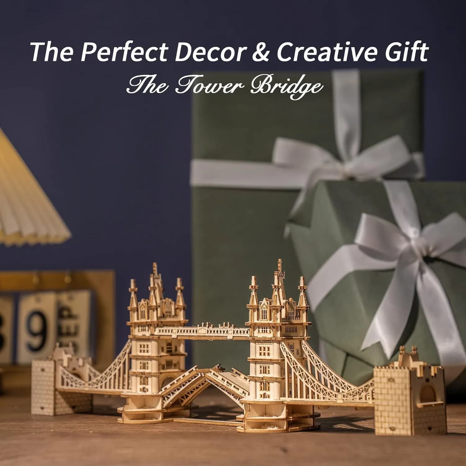 IVOJA Magic Box – 3D Holz Puzzle London Tower Bridge mit Licht | Kreatives Geschenk für Erwachsene