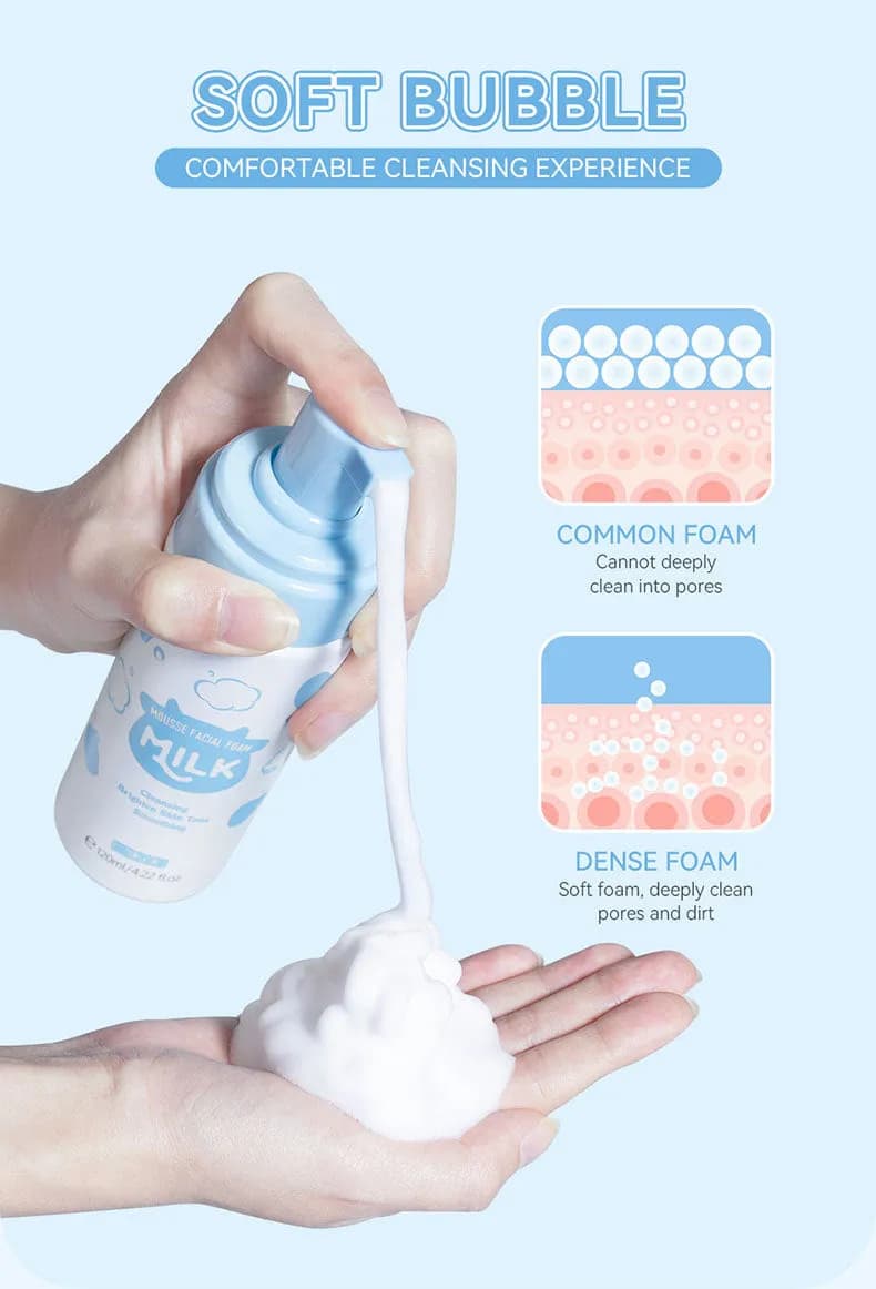 IVOJA Pure Glow Cleanser – porentief reinigender Gesichtsschaum mit Hyaluronsäure (120 ml)