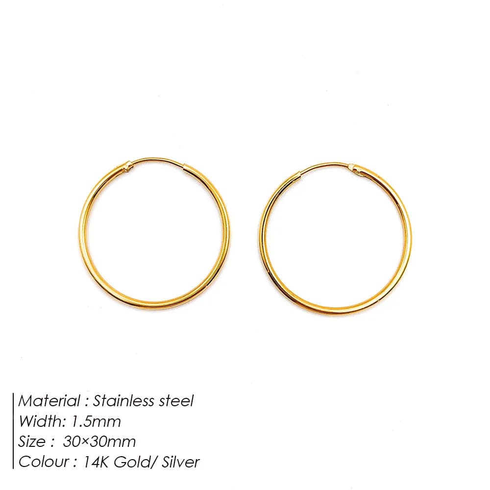 IVOJA Glow Earrings – elegante Edelstahl-Ohrringe in Gold & Silber