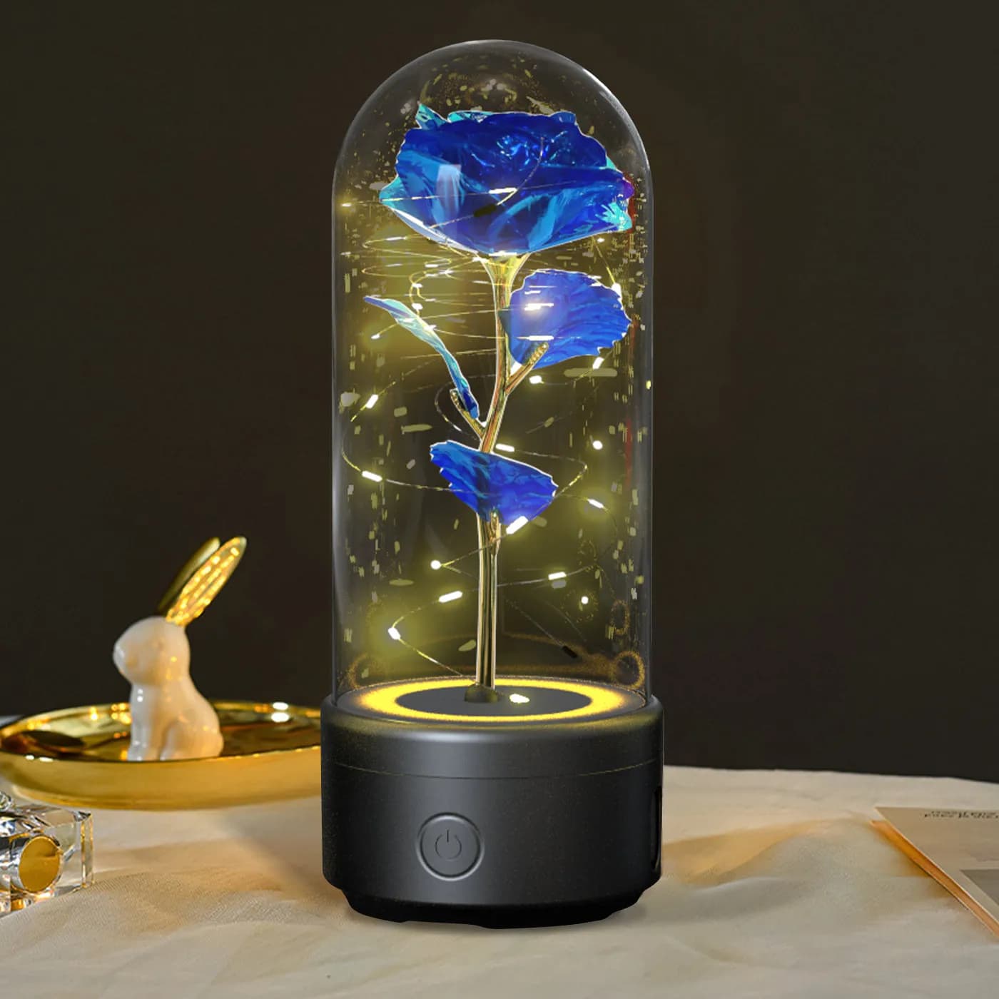 LED Rose im Glas – Romantische Lampe & Geschenk Mood Light