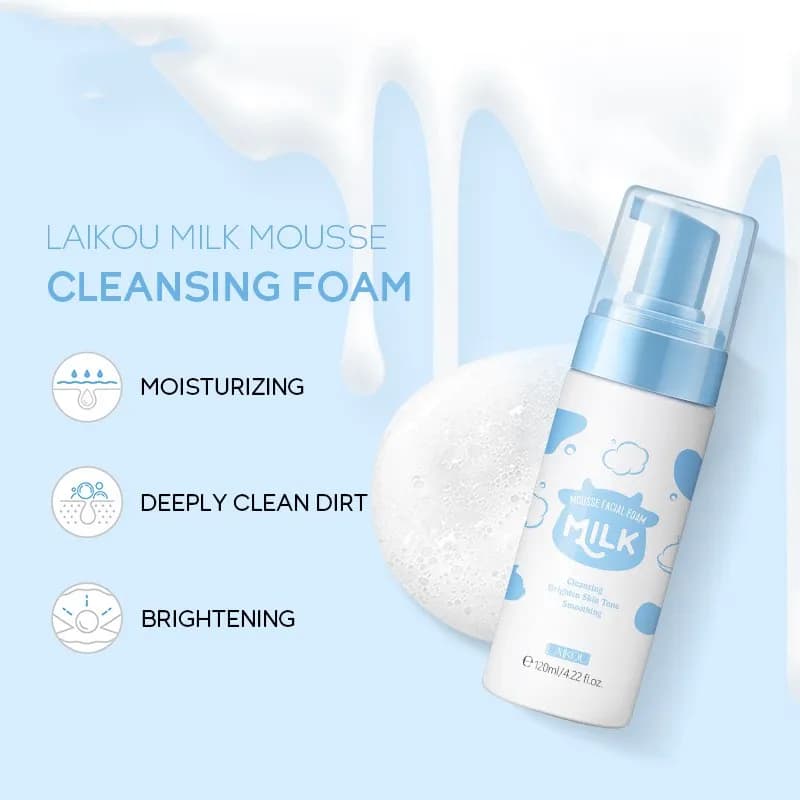 IVOJA Pure Glow Cleanser – porentief reinigender Gesichtsschaum mit Hyaluronsäure (120 ml)
