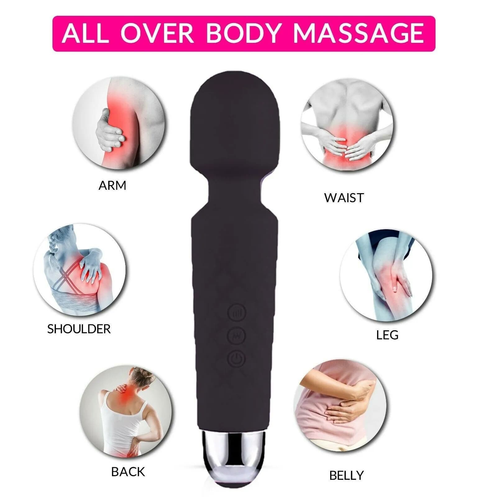 IVOJA PowerWave – 20-Speed Massage Wand für Körper & Sinnesentspannung