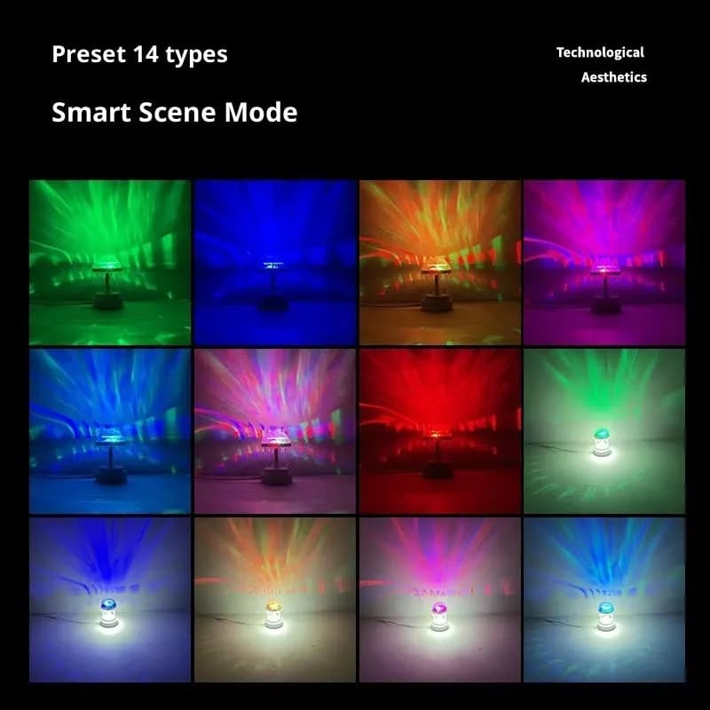 Leuchtende Qualle – Magisches Mood Light mit sanfter Projektion ✨