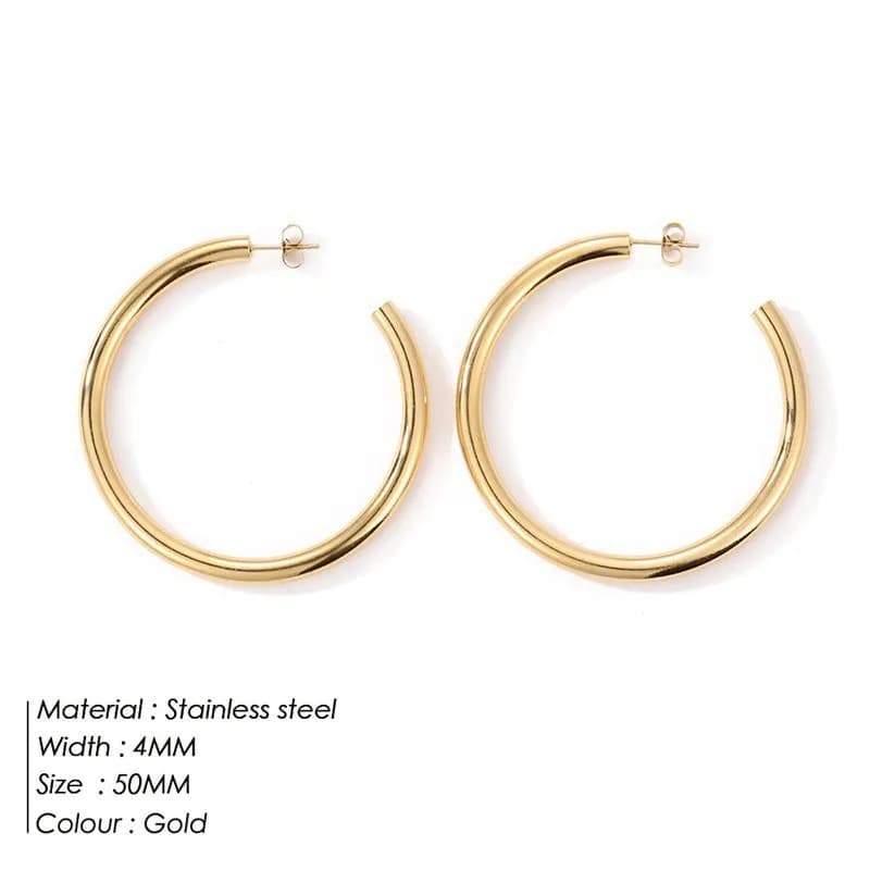 IVOJA Glow Earrings – elegante Edelstahl-Ohrringe in Gold & Silber