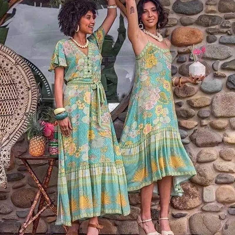 Boho Icon Resort Dress – 70s Spirit