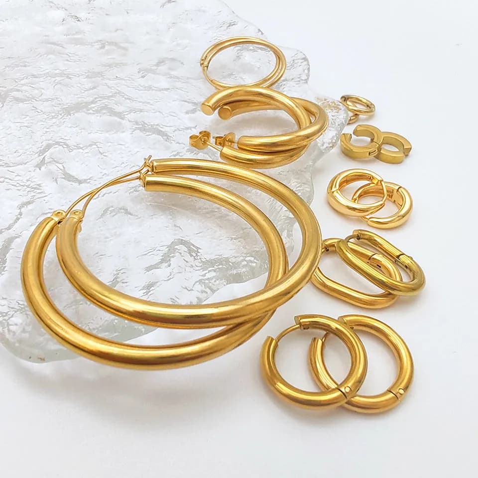 IVOJA Glow Earrings – elegante Edelstahl-Ohrringe in Gold & Silber